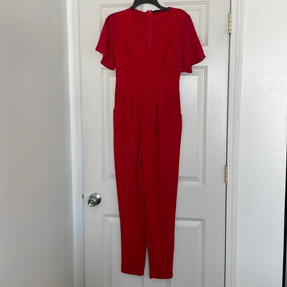 Red pant jumpsuit